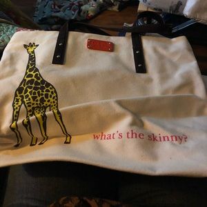 Kate spade what’s the skinny giraffe tote